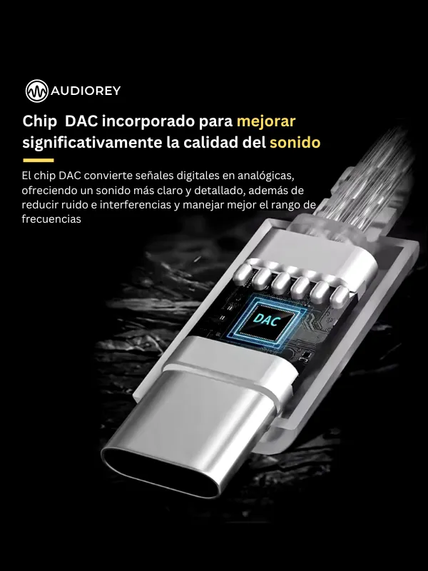 Cable KZ Tipo C Plata Con DAC - Image 3