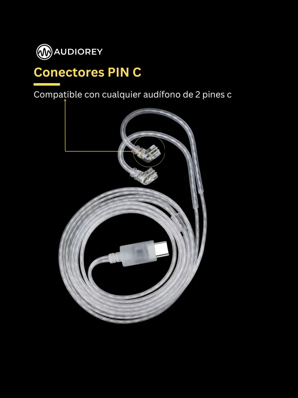 Cable KZ Tipo C Plata Con DAC - Image 4