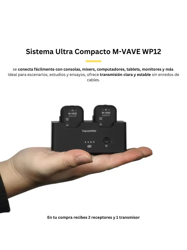 Sistema de monitoreo m vave in ear wp 12 - Image 2